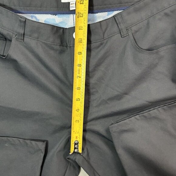 Peter Millar Pants Men 40x24 Black EB66 Performance Five Pocket Chino Trousers - Picture 6 of 16